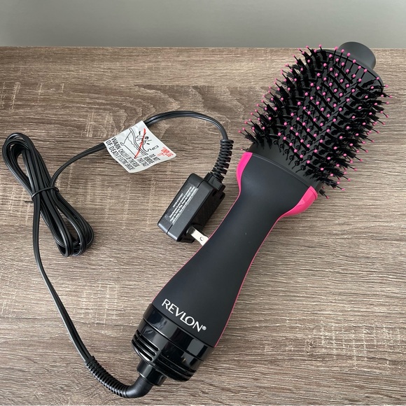 Revlon Pro Collection Salon One Step Hair Dryer and Volumizer Black/Pink NEW - Picture 6 of 7